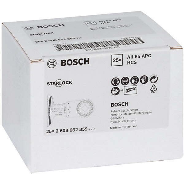 Bosch Elektrowerkzeuge HCS Tauchsägeblatt AII 65 APC Wood, 40 x 65 mm 2608662359